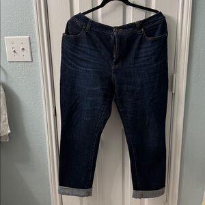 CAbi Women's High Rise Jeans - Deep Blue